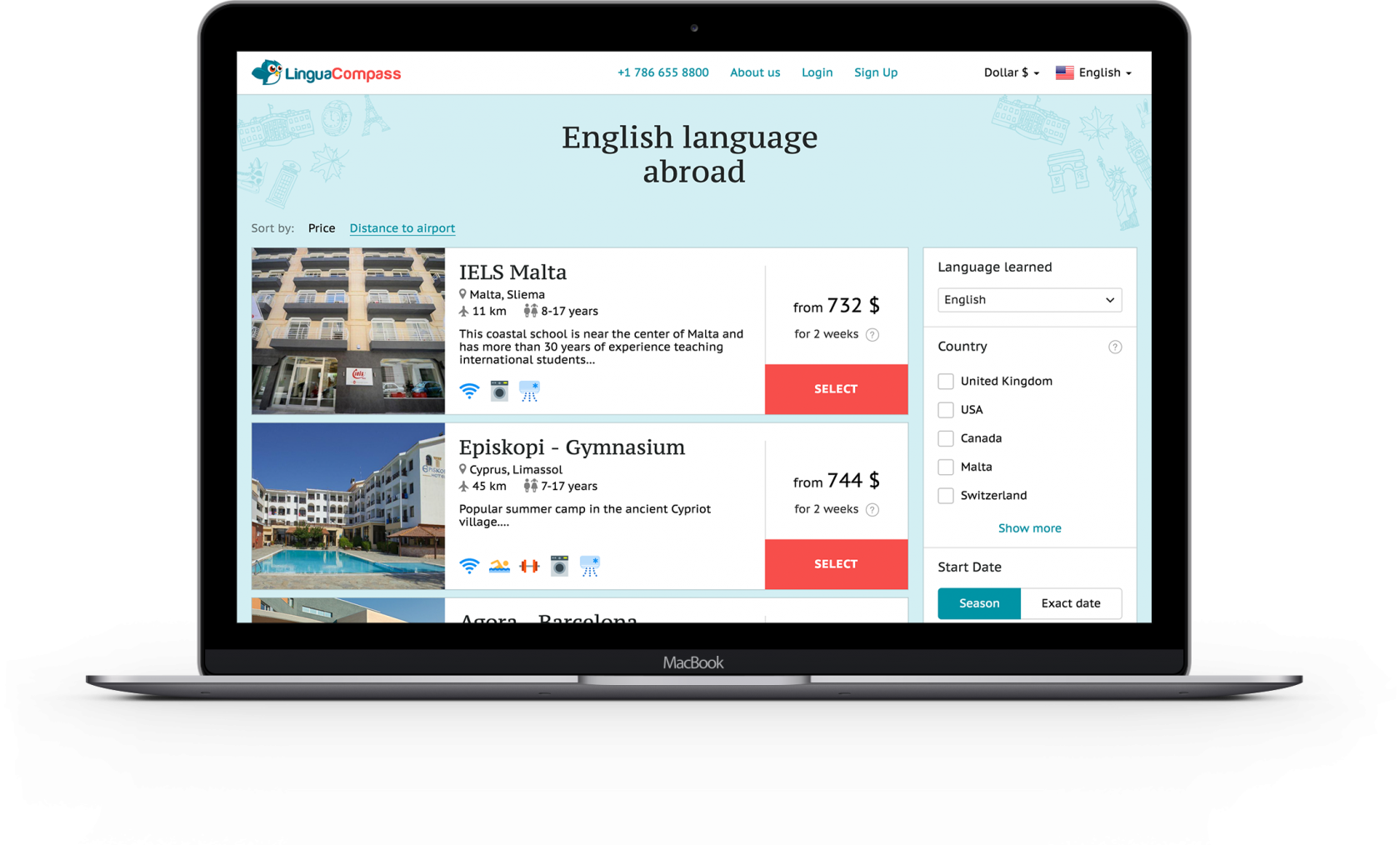 LinguaCompass educational marketplace